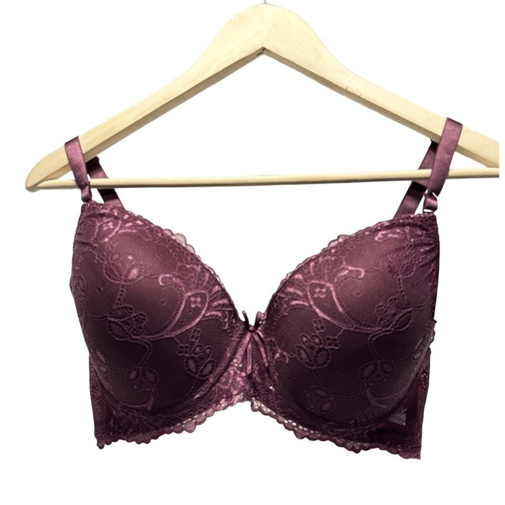 Parisian Intimates‎ 40D Wine Red Carpet Ready Push-up Bra NWT